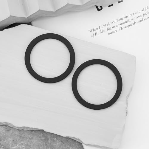 YINETTECH Gummi-Flachdichtungen, 45 x 36 x 2 mm, geeignet für Siphons, Abflüsse, 1 1/2 Zoll, Überwurfmutter, 10 Stück