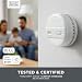 BLACK+DECKER Smoke Alarm for Homes - Battery Powered 10 Year Sensor Life with 9v Replaceable Battery Included. Easy to Install Smoke Detector Fire Alarm. Suitable for Hallways, Landings, Living Rooms