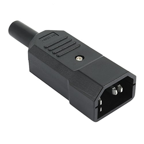 2x Adattatore Convertitore IEC C14 A Spina Trifoglio C5 – 10A 230V Nero