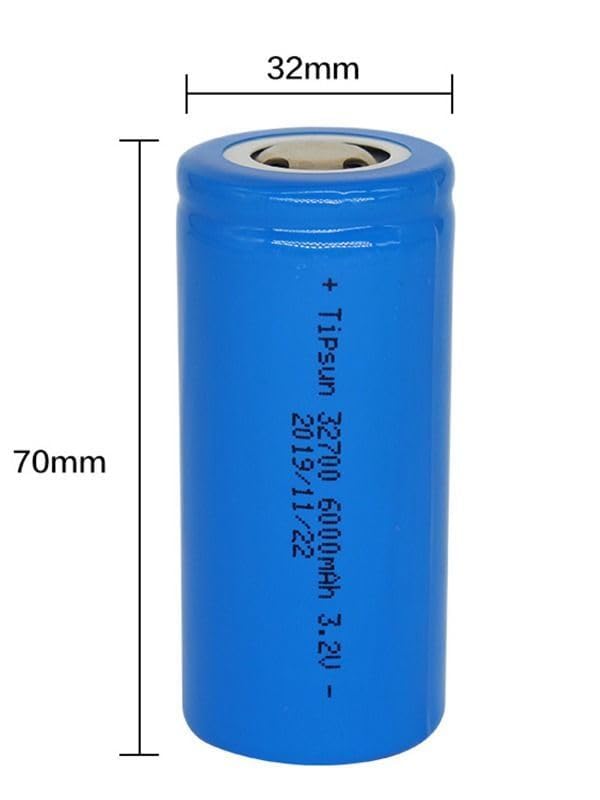 Image of 6000mahLiFepo4 Cell, HX 32700-3.2V Lithium ion Phosphate,2000+ Duty Cycle,Lithium ion Phosphate BIS Approved A Grade Cells I Pack of 4 Nos I for DIY Battery Pack Making of 12V,6Ah, Solar Projects