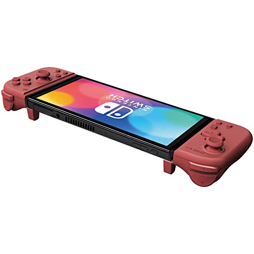 HORI Nintendo Switch Split Pad Compact (Apricot Red) - Ergonomic Controller for Handheld Mode - Officially Licensed by Nintendo by HORI - Image 4