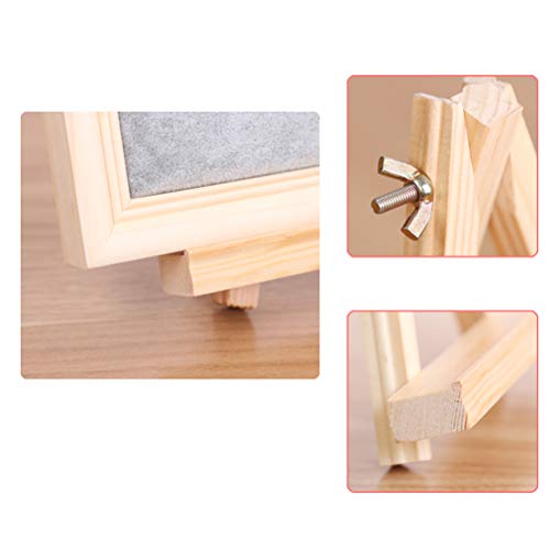 1 peça de suporte para cavalete de madeira com suporte para moldura de madeira maciça, suporte de mo