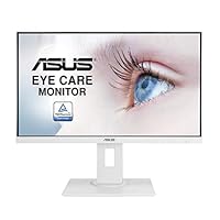 ASUS VA24DQLB-W 60,5 cm (23,8 Zoll) EyeCare Monitor (Full HD, Blaulichtfilter, 5ms Reaktionszeit, HDMI, DisplayPort), weiß