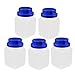 Aexit 5 Pcs Bottles & Jars 450ml Plastic Square Wide Mouth Chemical Sample Reagent Centrifuge Bottles Bottle Thickening