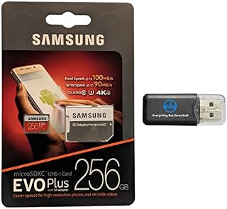 Samsung 256GB Micro SDXC EVO Plus (MB-MC256GA) Bundle Class 10 UHS-1 works