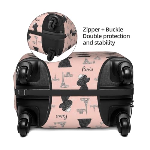 Luggage Cover Protector - Cute Teddy Print Fit 29-32 Inch Suitcase Covers for Luggage3