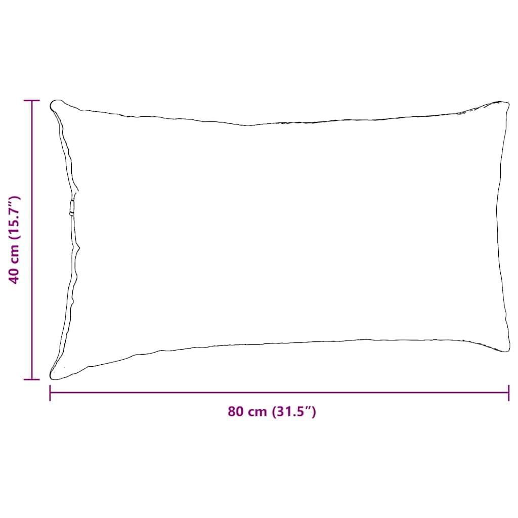 Set di 2 cuscini da divano, 80 x 40 cm, in morbido tessuto a coste, sfoderabile, imbottitura in poliestere, per divano, sedia, soggiorno, camera da letto
