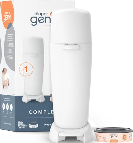 Diaper Genie Complete Diaper Pail (White)