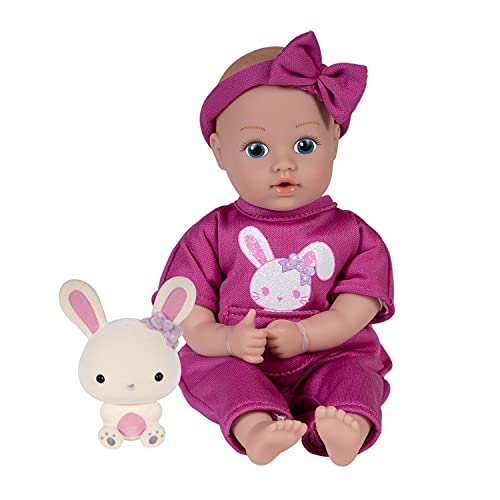 ADORA Mini Baby Doll with Soft Flocked Bunny Friend- Be Bright Tots & Friends