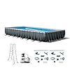 Intex 32ft x 16ft x 52in rectangular ultra xtr above ground pool set with cleaning and maintenance kit 2 pack  urban country home decor