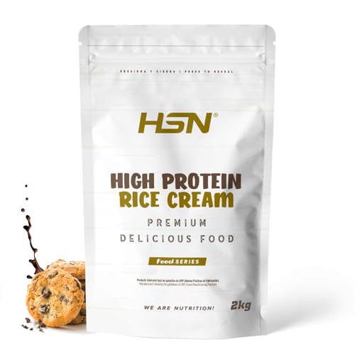 HSN Crema de Arroz Proteica | Chocolate Galleta 2Kg = 40 Tomas por Envase | Whey + Caseína + Harina de Arroz Pregelatinizada | Sin Azúcares Añadidos | No-GMO, Vegetariano, Sin Gluten