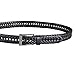 Dockers Men's Leather Braided Casual and Dress Belt,Black Glazed,46