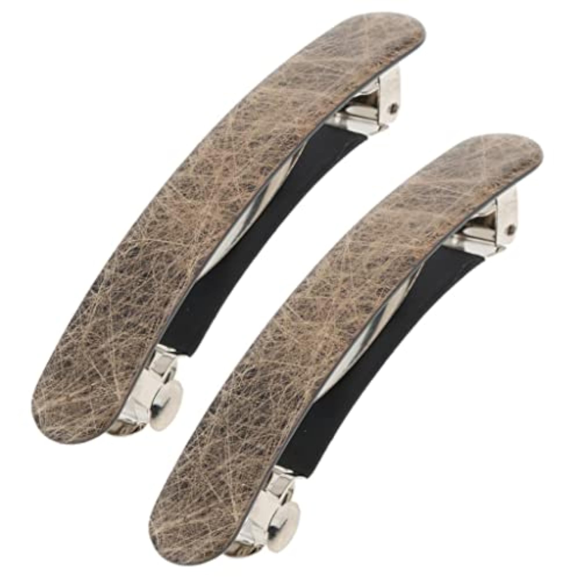 3X Women's French Style Acetate Automatic Barrette