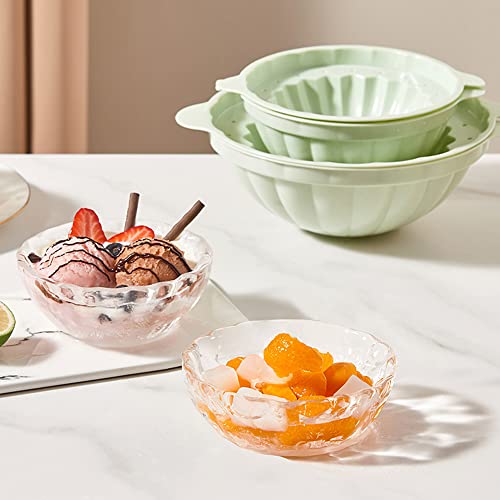 Molde de silicona para cubos y bowls de hielo grande miniatura 4