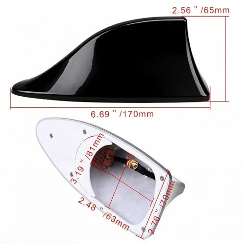 Antenne Requin Voiture Lincoln Nautilus 2018-2025 Amplification Signal Noir