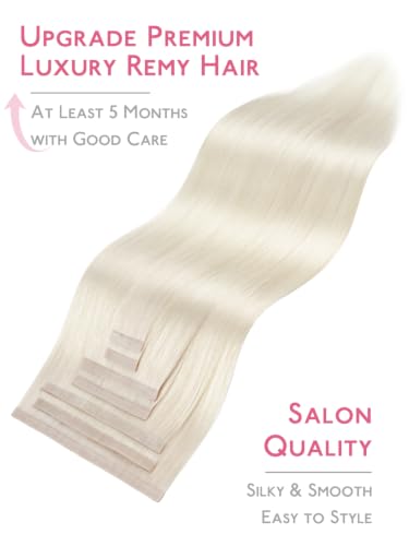 Image of WENNALIFE Multi-Piece Tape in Hair Extensions Human Hair, Tape in Weft