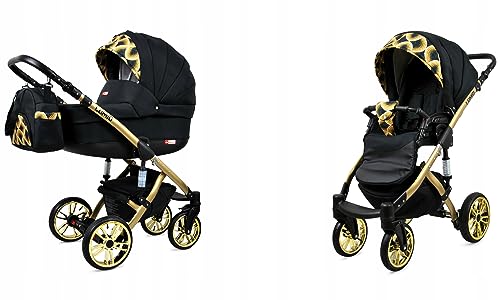 BabyLux® Carrito de Bebé Sistema de Viaje Set 2 en 1 - Lumio - incl. Capazo, Silla de Paseo - Cochecito - Bolso cambiador, Cubierta para la lluvia, Mosquitera, Portavasos etc BabyLux® Carrito de Bebé Sistema de Viaje Set 2 en 1 - Lumio - incl. Capazo, Silla de Paseo - Cochecito - Bolso cambiador, Cubierta para la lluvia, Mosquitera, Portavasos etc