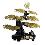 オフィスデスク装飾 クリスタルツリー盆栽 レイキバランスオーナメント 家庭の富と繁栄のテーブルデコレーション デスクデコレーション