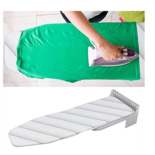 Ironing Board Wall-Mounted Ironing Board, Concealed Ironing Board, 180-Degree Rotation, Folding and Retracting Function, Saving Space, for Home Laundry Room with Manual Foldable Ironing Station (A 9
