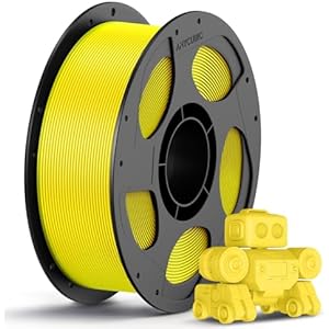 ANYCUBIC PLA Filament 1.75mm, 3D Printer Filament, Intelligent Identification, Dimensional Accuracy +/- 0.02mm, 1KG Reusable Spool Yellow 1kg 106-PLA Yellow