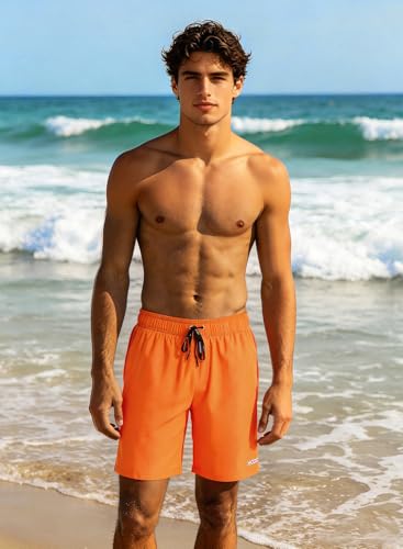 Image of HOdo Mens Swim Trunks with Mesh Liner 9 inch Quick Dry Swim Shorts Bathing Suits for Men Swimwear Board Shorts wiht Pockets