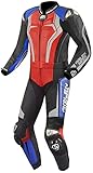 Arlen Ness Race-X 2-Teiler Motorrad Lederkombi (Black/Red/Blue,54)