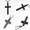 Imrsanl-Crystal-Cross-Necklace-for-Ashes-Stainless-Steel-Keepsake-Cremation-Jewelry-Religious-Cross-Memorial-Urn-Necklace-for-Pet-Human-Ashes-Pendant Imrsanl Crystal Cross Necklace for Ashes - Stainless Steel Keepsake Cremation Jewelry - Religious Cross Memorial Urn Necklace for Pet Human Ashes Pendant (Black)