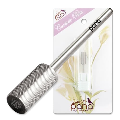 PANA Nail Carbide Cylinder Bit - Two Way Rotate use for Both Left and Right Handed - Fast remove Acrylic or Hard Gel - 3/32