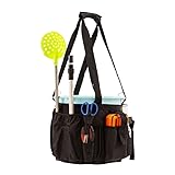 Fishing Bucket Organizer for 5 Gallon Bucket,Ice Fishing Bucket Tool Organizer,Fishing Bucket Caddy with Adjustable Buckle,Bucket Tool Bag with Multi-Pockets for Fishing Gear,Rod,Plier Holder