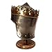 AnNafi® Medieval King Richard Lionheart Two-Tone Crown Helmet | Knight Armor Replica for Reenactment, Cosplay, SCA, LARP | Silver Adult Display Helm