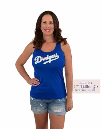 Women's Los Angeles Baseball Tank Top, Athletic Sleeveless Shirt2