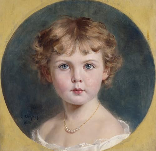 Tableau Princesse Margaret vintage de Carl Rudolph Jr Sohn pour décoration chic de chambre 60x90