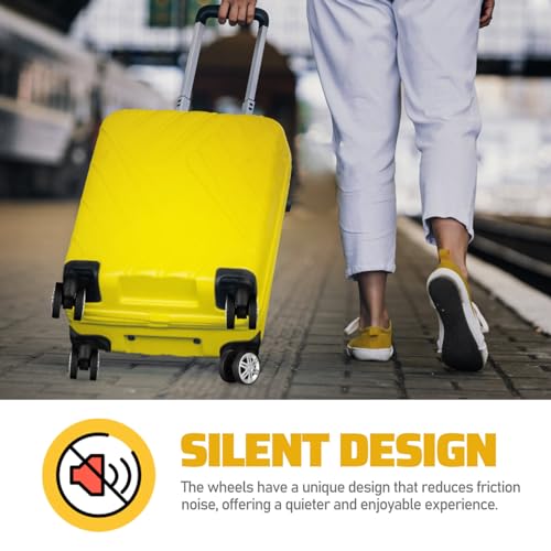 Homoyoyo 4pcs Heavy Duty Suitcase Replacement Wheels Material Swivel Caster Wheels Flexible Steering Trolley Casters for Smooth Installation for Luggage4