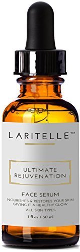 Laritelle Organic Face Serum, Rejuvenating, Nourishing, Vitamins and Antioxidants-rich Treatment for Face, Neck and Decollete