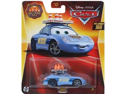 cavernedesjouets Coffret Voiture pour Cars Race Rescue Sally - Set véhicule Miniature + 1 Carte...