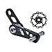 Zxpjkyu Bike Chain Tensioner Cycling Parts Bike Chain Stabilizer Bicycle Chain Tensioner for Biking, Black withGuideWheel