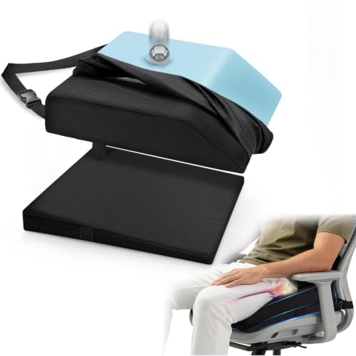 CRAURU Memory Foam Wedge Post Hip Surgery Cushion