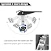 COWVIE Foldable Car Door Step Stand Pedal - Access to Vehicle's Roof Both Feet Wider Stand Pedal for Most SUV Truck Jeep, Max Load 400 Lbs
