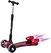 Brand HOMCOM - Monopattino 3 Ruote Pieghevole Altezza Regolabile 3-8 Anni Rosso