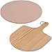 MaxxHome Pietra per pizza per forno – Kit per pizza, completo per forno tradizionale in legno, barbecue e carbone, 33 cm