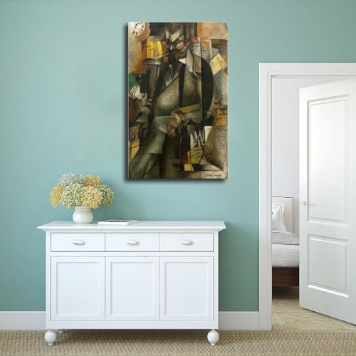 ANFOTCM Poster sur toile Albert Gleizes, The Publisher Eugene Figuiere - Décoration murale pour salon, chambre à coucher - 12x18in / 30 x 45 cm – vue 4