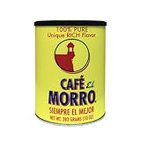 Café El Morro Dark Roast Espresso Ground Coffee Authentic Dark Roast Style Bold Espresso Powder Premium Gourmet Coffee Experience in a Rich, Full-Bodied 10 oz Can for Daily Brewing