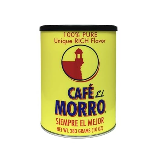 Café El Morro Dark Roast Espresso Ground Coffee Authentic Dark Roast Style Bold Espresso Powder Premium Gourmet Coffee Experience in a Rich, Full-Bodied 10 oz Can for Daily Brewing