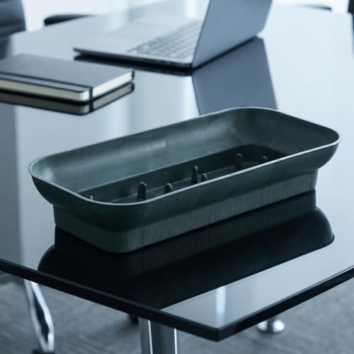 Soporte de maceta de pared rectangular verde con diseño único estable de 12 piezas para bodas 7