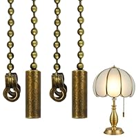 Nadinsta 2 Stück 1 Meter Länge Deckenventilator Zugkette, Silber Kugelketten-Zugschnur mit Anschluss, Lichtschalterschnur Für Badezimmerleuchten, Jalousien, Deckenleuchten