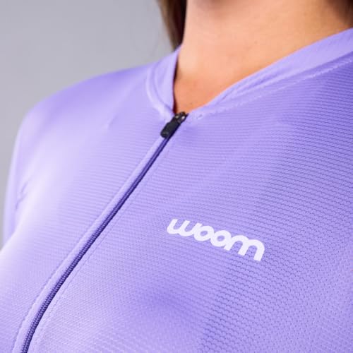 Jersey Cycling Woom Feminino I (BR, Alfa, GG, Slim, Lilás)