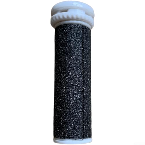 Para Emjoi - Rodillo de repuesto para mini pedi, recambio grueso y fino para el cuidado de los pies, cabeza ovalada de plástico ABS negro para talones lisos, tamaño compacto de 2 pulgadas (grueso)