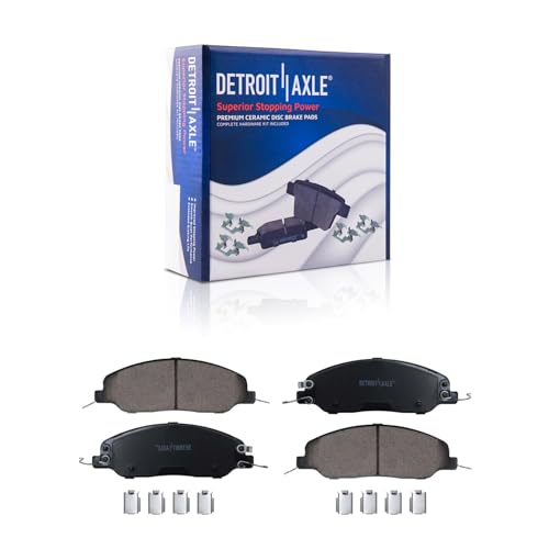 Image of Detroit Axle - Brake Kit for 2011-2012 Honda Accord, Drilled and Slotted | Disc Rotors Ceramic Pads Replacement 11.10 inch Front & Rear Rotors