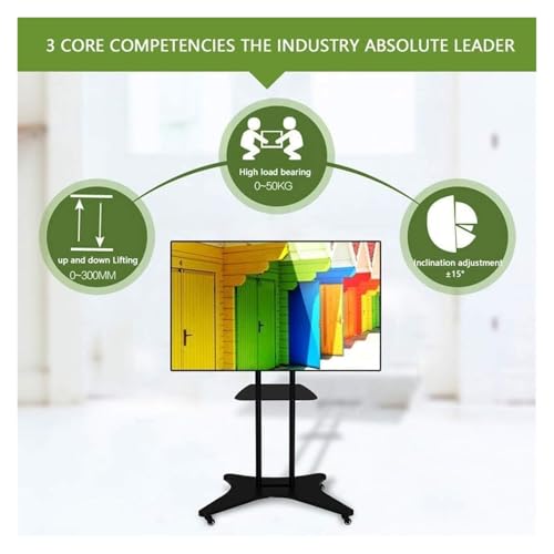Soporte móvil para TV ajustable en altura miniatura 4