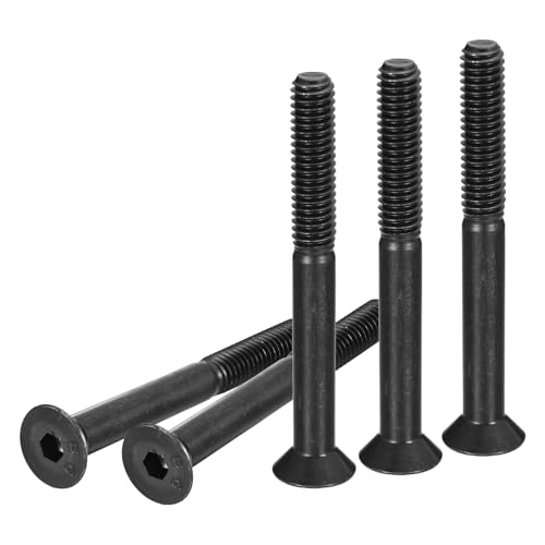 DTGN Vis à tête plate 5/16-18x3, 10 pcs acier carbone oxide noir